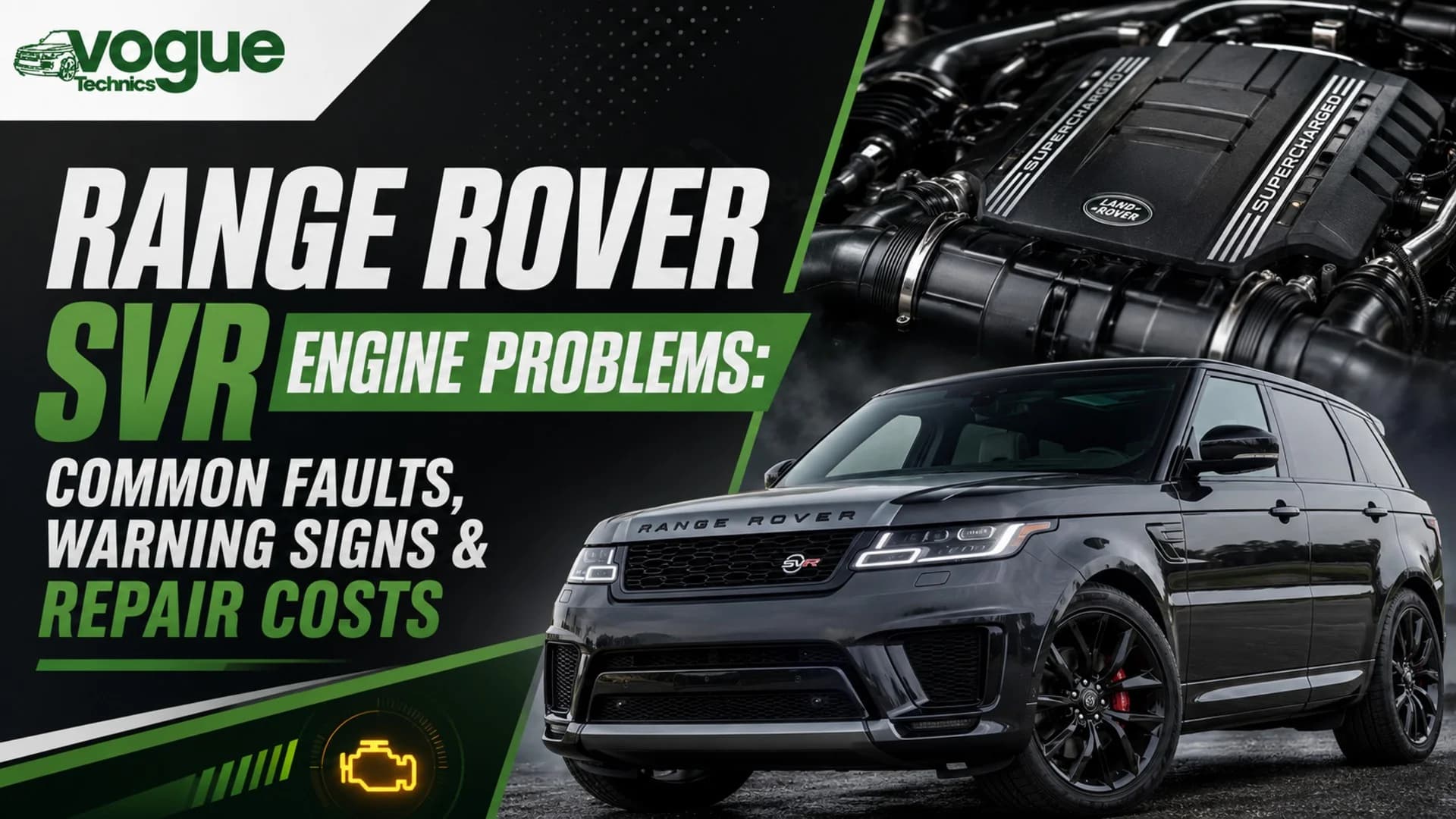 Range Rover SVR Engine Problems: Common Faults, Warning Signs & Repair Costs