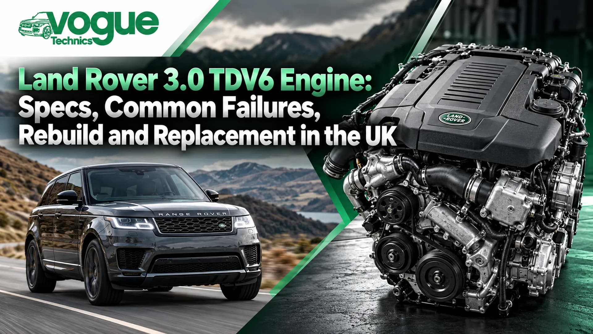 Land Rover 3.0 TDV6 Engine: Specs, Common Failures, Rebuild and Replacement in the UK