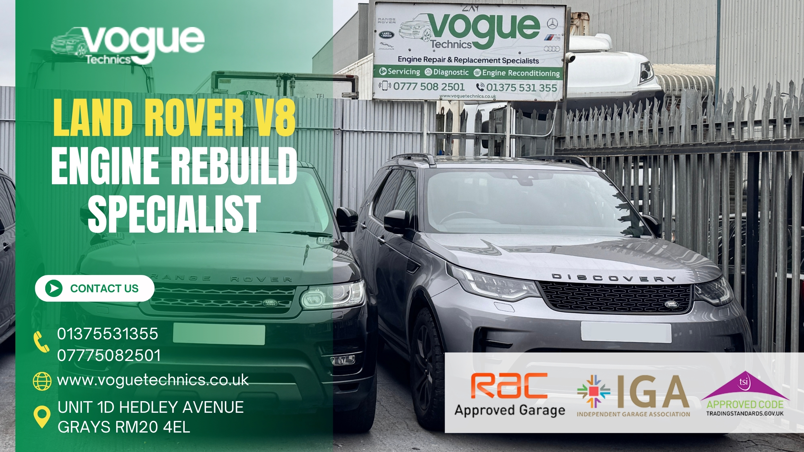 Land Rover V8 Engine Rebuild Specialist